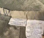 Cuddledown Sateen Oversized King Quiltedblanket Comforter Sage Green. Excellent!. Fixed Price $120.00.