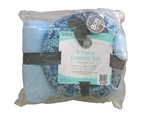 Bon Voyage 3 Piece Travel Comfort Set W/ Pillow, Eye Mask, & Throw Blanket Nip. Fixed Price $18.99.