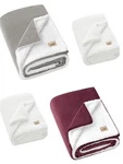 New Ugg Avery Reversible Throw, 50" X 70" Choice Snow/wild Grape/seal Grey. Fixed Price $79.95.