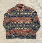 Rrl Double Ralph Lauren New Jacquard Southwestern Camp Shirt Blanket Aztec 1. Fixed Price $217.54.