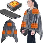 59*31" Usb Heated Blanket Shawl Wraps Poncho For Women W/ 20000MAH Battery Pack. Fixed Price $57.53.