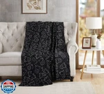 Serafina Home Halloween Ghost Fleece Throw Blanket, 50 X 70 Inches, Black And. Fixed Price $39.99.