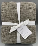 Pottery Barn Cloud Cotton Linen Blanket Loden Green Full Queen #B2006. Fixed Price $167.99.