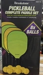 Brookstone Pickleball Set 4 Paddles 8 Game 1 Caryying Bag. Fixed Price $39.99.
