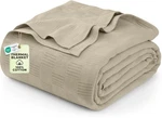 Utopia Bedding Ivory 100% Cotton Blanket Queen Size - 90X90 Inch 350GSM.... Fixed Price $25.49.