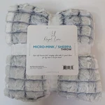 Royal Luxe Micro-mink Sherpa Throw Blanket 50 X60 Blue Super Soft Faux-fur. Fixed Price $15.99.