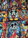 Disney Mickey Mouse 7 Friends Stain Glass Look Throw Blanket 50X60 New. Fixed Price $18.88.