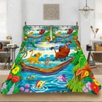 Animal Carnival Across Bridge 3D Quilt Duvet Doona Cover Set Pillow Case Print. Fixed Price $70.95.