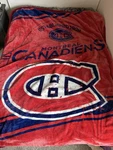Montreal Canadiens Nhl Throw Blanket - 60" X 80" Officially Licensed Soft Plush. Fixed Price $55.00.
