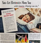 1947 Simmons Electric Blanket Advertisement Vintage Heated Bedding DWWW9. Fixed Price $23.99.