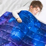 Solfres 7LBS Weighted Blanket, 41X60 Inches, Printing Heavy. Fixed Price $82.97.