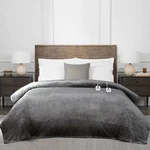 Brookstone Bedding Heated Blanket Auto Shut-off Dual Zone Herringbone. Fixed Price $40.99.