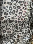 Animal Pattern Wrap About 36 X 72 Greys Little Brown Fringe All Around Linen?. Fixed Price $14.00.