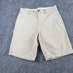 Old Navy Ultimate Slim Flex Shorts Men 32 Stone Throw Khaki Chino Casual Preppy. Fixed Price $12.99.