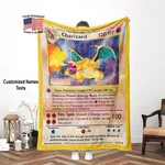 Personalized Charizard Blanket Multi Name Custom Sherpa Fleece Pokemon Fan Throw. Fixed Price $89.99.