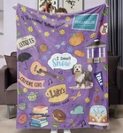 Purple Gilmore Girls Fleece Throw Blanket Lightweigh Cozy 50X60". Fixed Price $39.95.