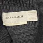Boll & Branch Organic Cotton Knit Throw Blanket Gray Luxury 49X65. Fixed Price $80.00.