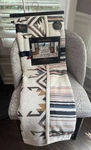 Pendleton Designer Throw Blanket For Two 60" X 80" Reversible Oversized Cream. Fixed Price $94.97.