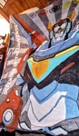 Vintage Giant Voltron The Legendary Defender Fleece Throw Blanket Queen Sized. Fixed Price $32.96.