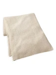Ralph Lauren Home Almaden 100% Cotton Knit Throw Blanket Beige Size 54"X72" Nwt. Fixed Price $180.00.