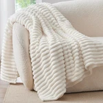 Bedelite Fleece Blanket For Couch - 300GSM Soft & THROW(50"X60"), Cream. Fixed Price $29.34.