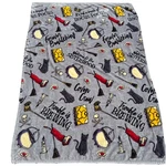 Disney Hocus Pocus Halloween Trouble Brewing Gray Throw Blanket 48 X70. Fixed Price $16.90.