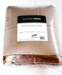 Blanket New Twin Brown Madison Park 68 X 90 Finished Ribbon All Sides. Fixed Price $25.00.