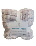 Royal Luxe Blanket 50 X60 Red Super Soft Plush Sherpa Throw Micro-mink Minky. Fixed Price $19.76.