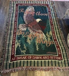 New Goodwin Weavers "to Soar Above Eagle's Wings" Cotton Throw (48"X67). Fixed Price $25.49.
