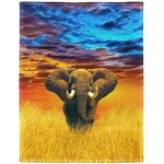Rstick Elephant Blanket African Animal Fleece Soft Fuzzy Plush Throw .... Fixed Price $52.17.