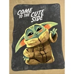 Star Wars The Mandalorian Come To Cute Side Grogu Plush Blanket Throw. Fixed Price $11.85.