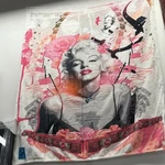 Marilyn Monroe Multi Color Throw Blanket Fleece. Fixed Price $15.00.