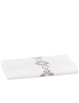 Sferra Argento Egyptian Cotton Percale Flat Sheet Full/queen White/grey Nwt $395. Fixed Price $139.00.