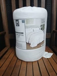 Members Mark Down Alternative 3PC Comforter Set Full/queen White. Fixed Price $49.97.