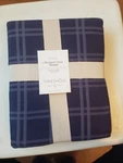 Brand New Threshold Twin/twin Xl Cotton Plaid Blanket Blue Lightweight Bedroom. Fixed Price $30.00.