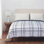 Reversible Down Alternative Blanket By Berkshire Life - Gray Size King 114"X100". Fixed Price $39.99.