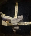 Aran Mor 100% Merino Wool Cable Knit Throw Blanket 40" X 60" Made Ireland. Fixed Price $85.00.