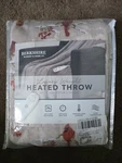 Berkshire Blanket & Home Co. Luxury Weight Heated Throw Cardinal/blush 50"X60". Fixed Price $39.99.