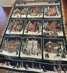Dept 56 Xmas Heritage Village Collection Ltd Edition Cotton Throw Blanket 46X68. Fixed Price $17.00.