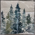 Set Of 4 Christmas Holiday Decorative Pillow Cover Watercolor Pine Tree Design. Fixed Price $14.99.