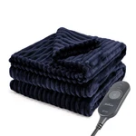 Sunbeam 50"X60" Heated Throw Blanket 3 Settings Textured Velvet. Fixed Price $30.59.