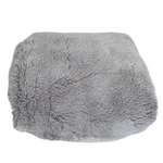 Restoration Hardware Rh Luxe Faux Fur Throw Blanket 50 60 Gray Oversized Plush. Fixed Price $89.00.