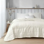 Madison Park Cambria MP51-2599 Ivory Full Queen Reversible Down Blanket BED40. Fixed Price $78.40.