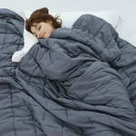 Weighted Idea Cooling Blanket Queen Size 17 Lbs 60"X80" For Adult (soft. Fixed Price $74.19.