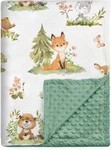 Baby Minky Blanket Double Layer Soft Woodland Animal Throw 30 X 40 Inch. Fixed Price $16.65.