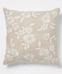 **threshold** Set Of 2 -square Embroidered Throw Pillow Tan/cream Nwot. Fixed Price $20.00.