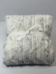 Pottery Barn/beautyrest Heated Oversized Faux Fur Throw, Snow Leopard, 50 70". Fixed Price $65.00.
