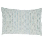 Saro Lifestyle Woven Line Throw Pillow Cover, 16"X24", Aqua. Fixed Price $38.99.