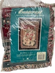 Vtg Fieldcrest Cotton Triple Woven Twas The Night Before Christmas Throw 46 X 68. Fixed Price $14.10.