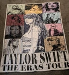 Huge 60X50 Taylor The Eras Tour Throw Blanket Soft Plush Fleece Swiftie. Fixed Price $17.99.